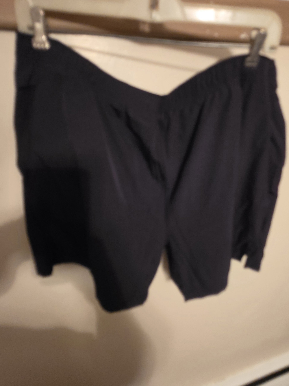 Women's Navy Elastic-Waist Bermuda Shorts